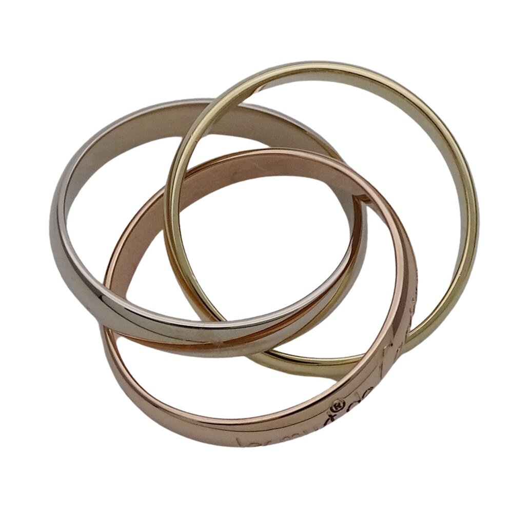 CARTIER Gold Trinity Ring #49 - Picture 3 of 13